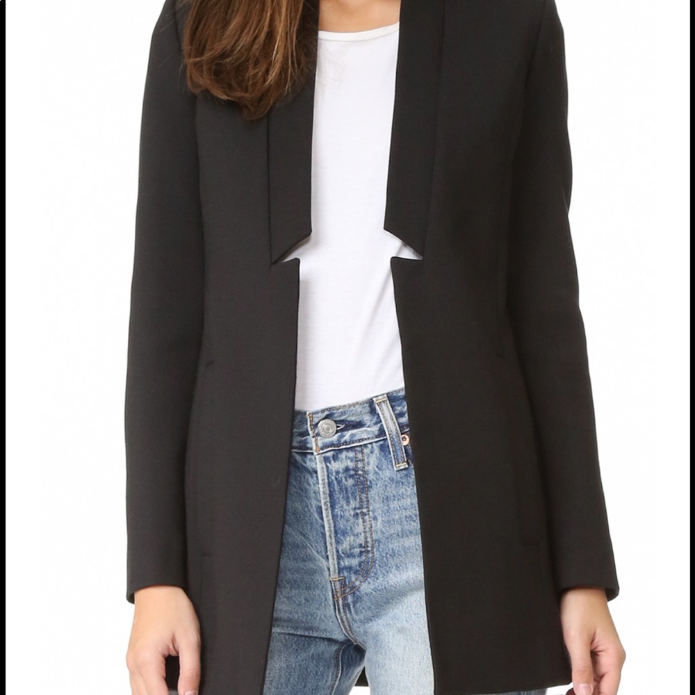 AYR Black Open-Front Blazer